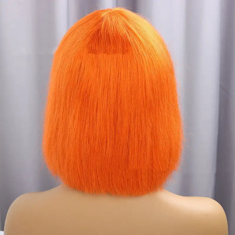 Real Hair Color Full Mechanism Full Bangs Headgear - Lootquake