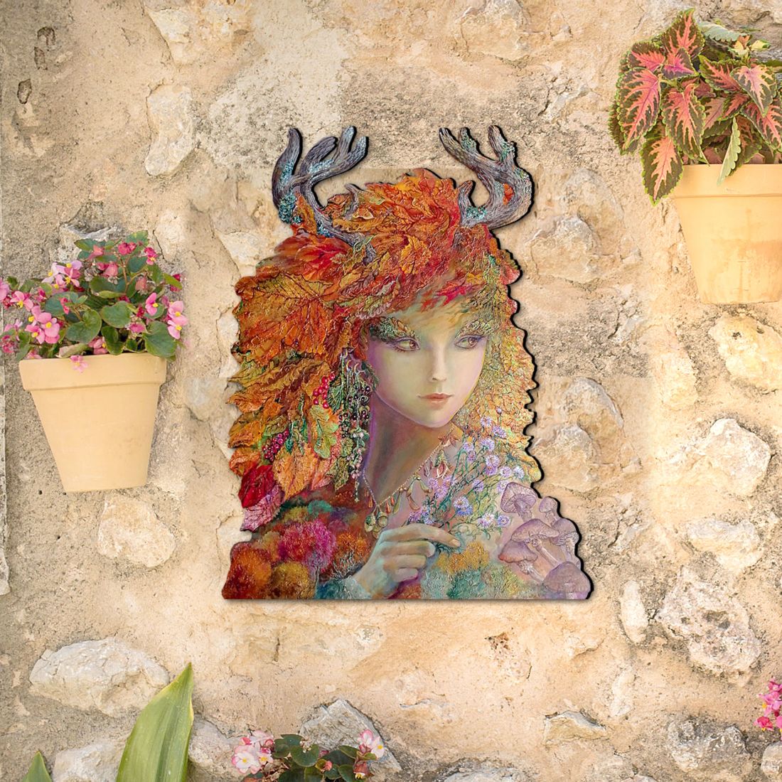 Autumn Halloween Door Decor by Josephine Wall - Thanksgiving Halloween Decor - 845611H-JW