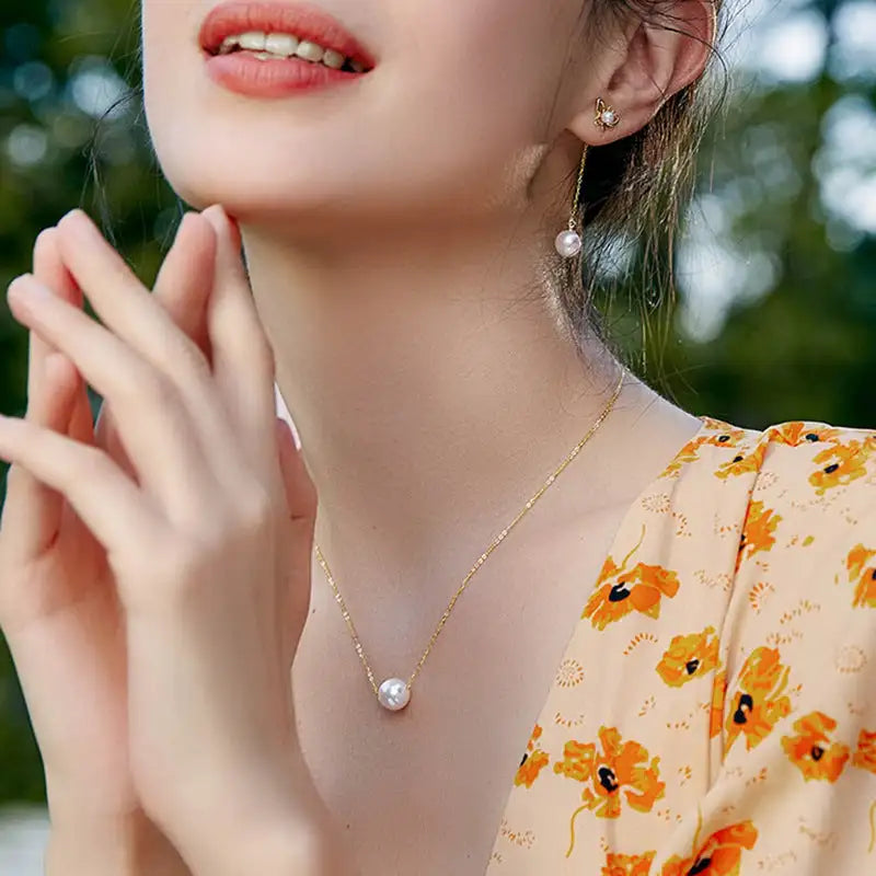 18K Gold Necklace Women's Fashion DIY Accessories - Lootquake