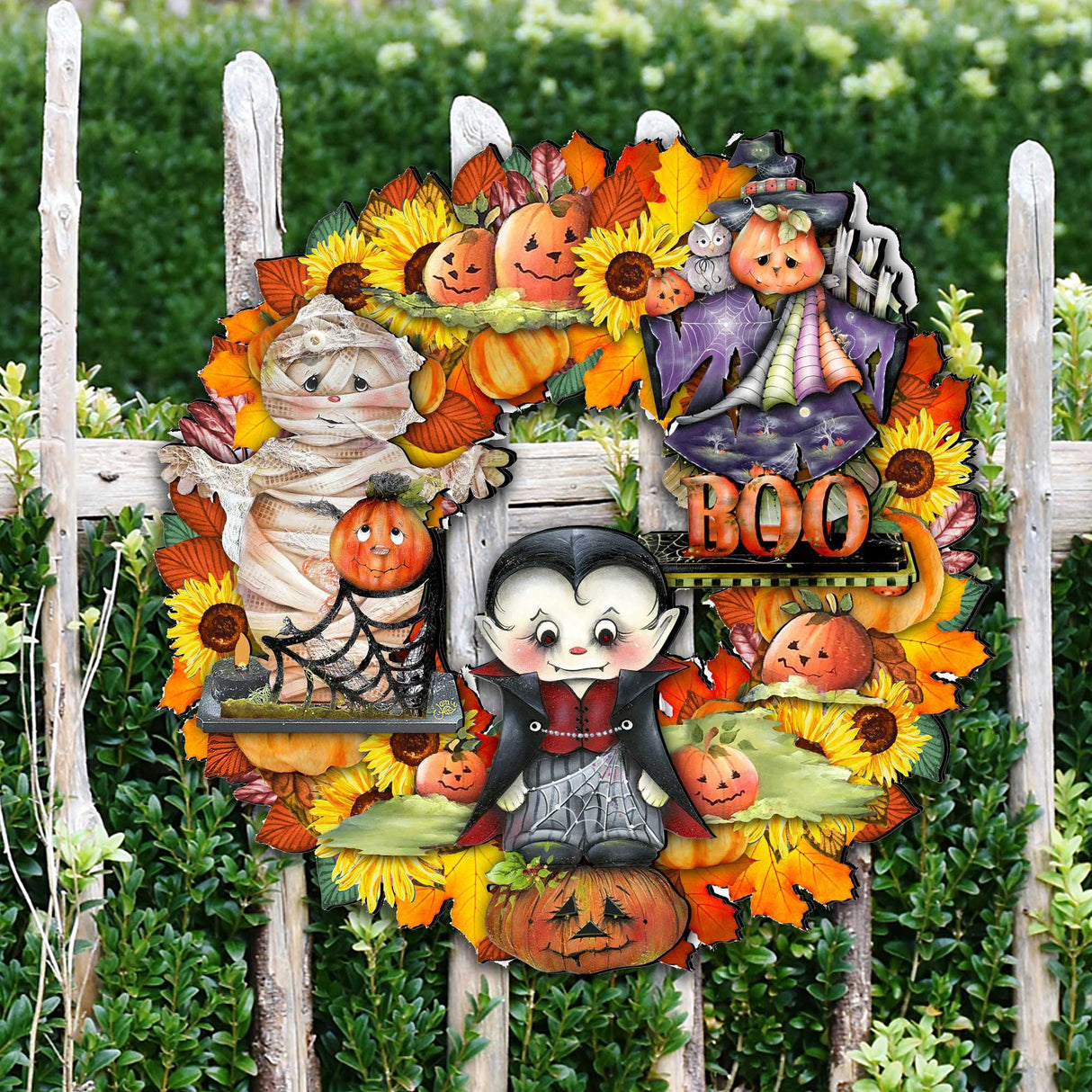 Corona de Halloween para puerta de G. DeBrekht - Decoración de Halloween para Acción de Gracias - 8185316H