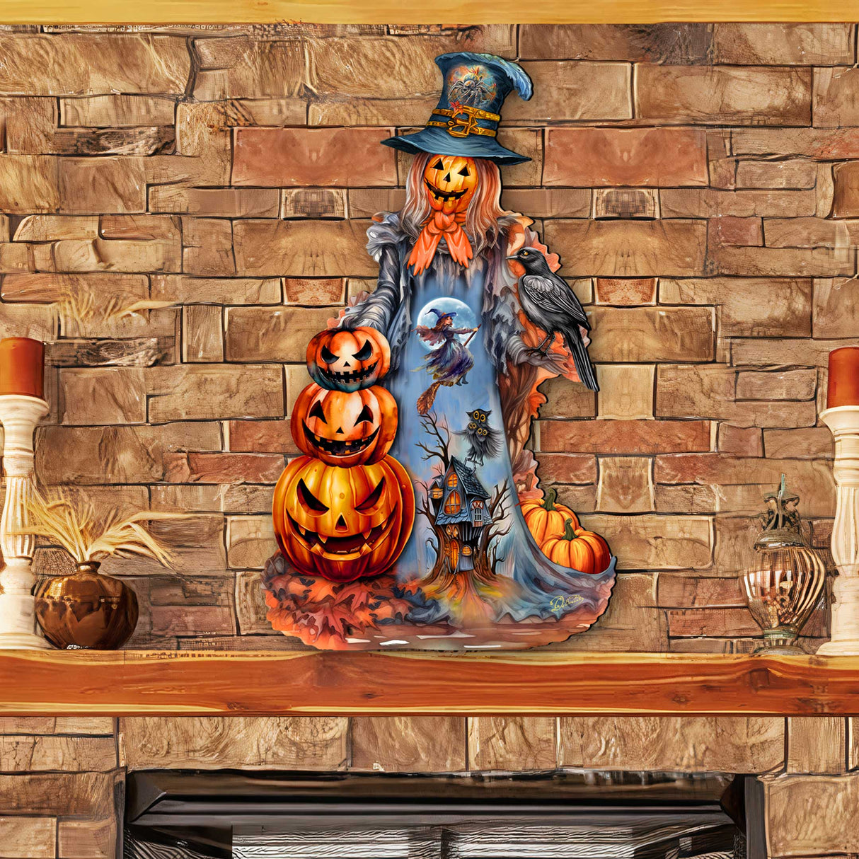 Halloween Pumpkin Holiday Door Décor by G. DeBrekht - Halloween Décor - 8652796H-3