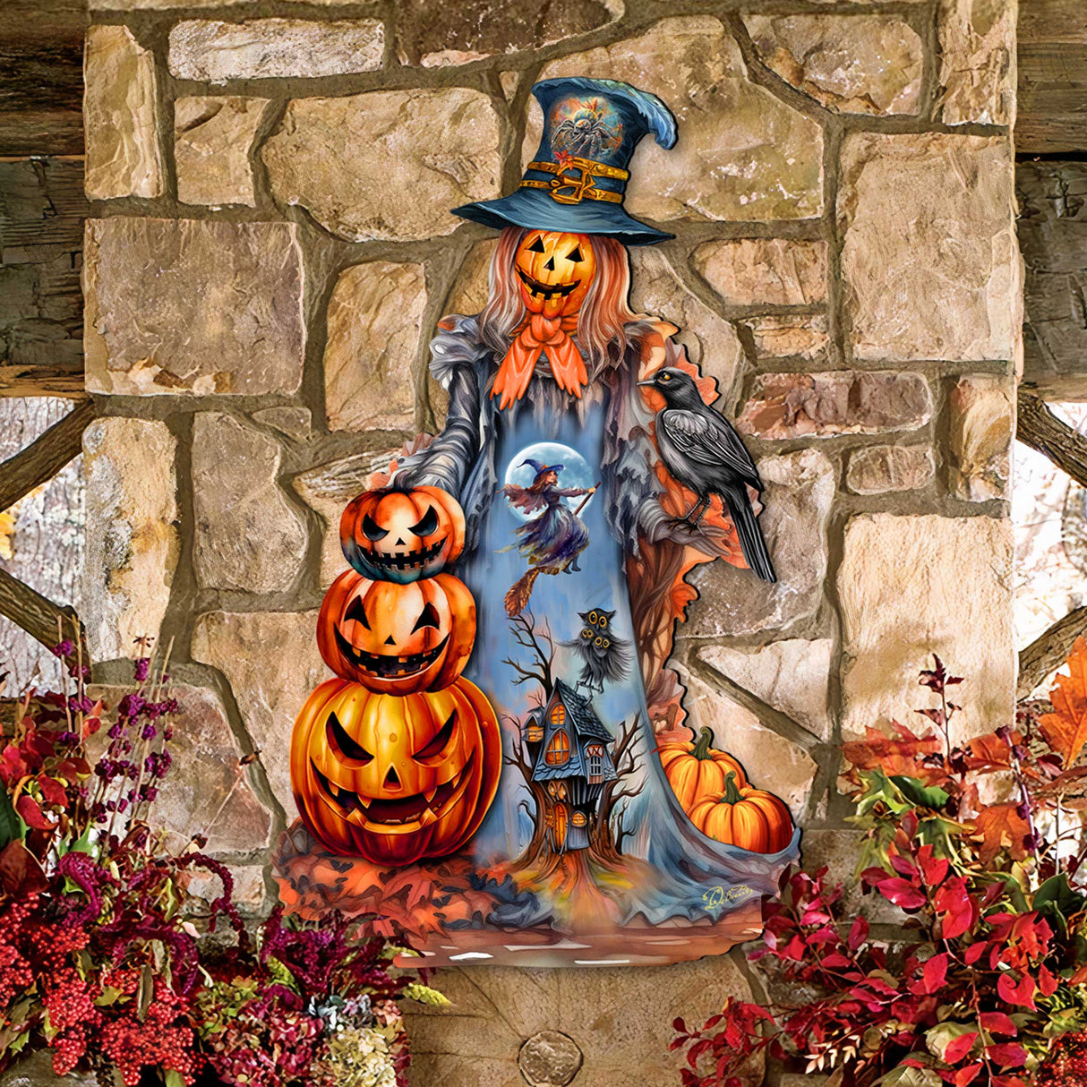 Halloween Pumpkin Holiday Door Décor by G. DeBrekht - Halloween Décor - 8652796H-4