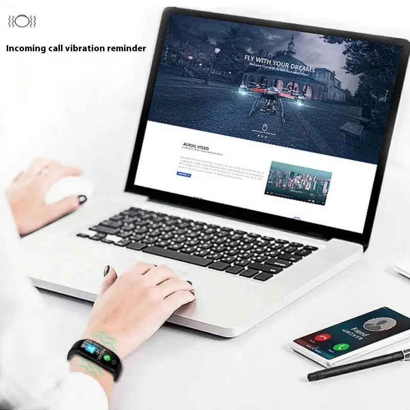 Color Screen F21 Smart Bracelet Monitor Sleep - Lootquake