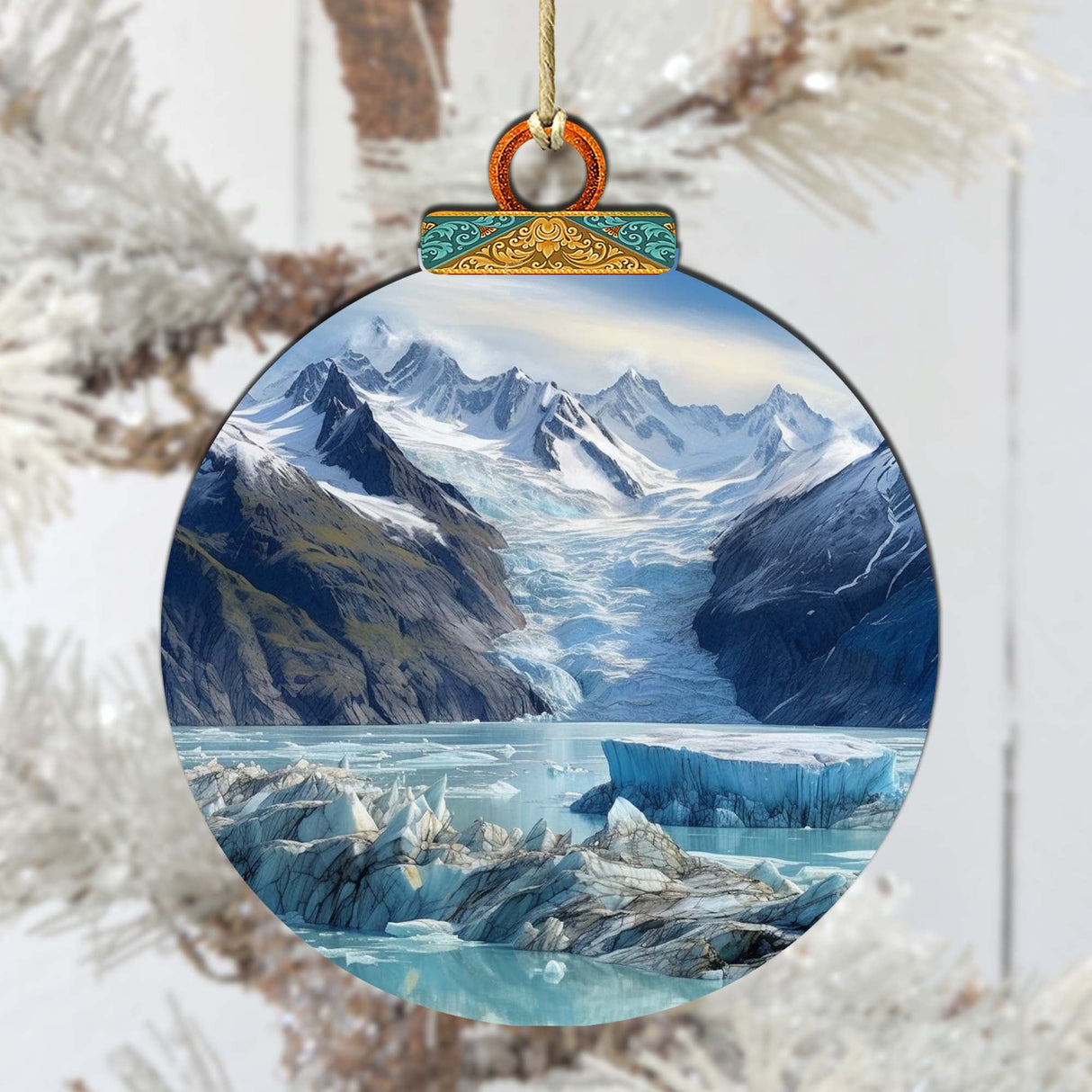 Beauty of Alaskan Wild Wooden Ornaments by G.Debrekht - Wildlife Holiday Décor - 870058