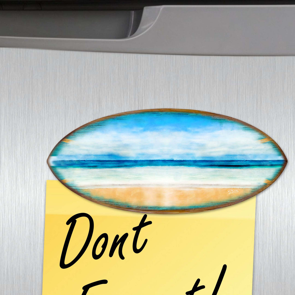 Coastal Charmers Surfboards Decorative Wooden Magnets Set of 6 by G. Debrekht - Coastal Decor - 8090070G-S6