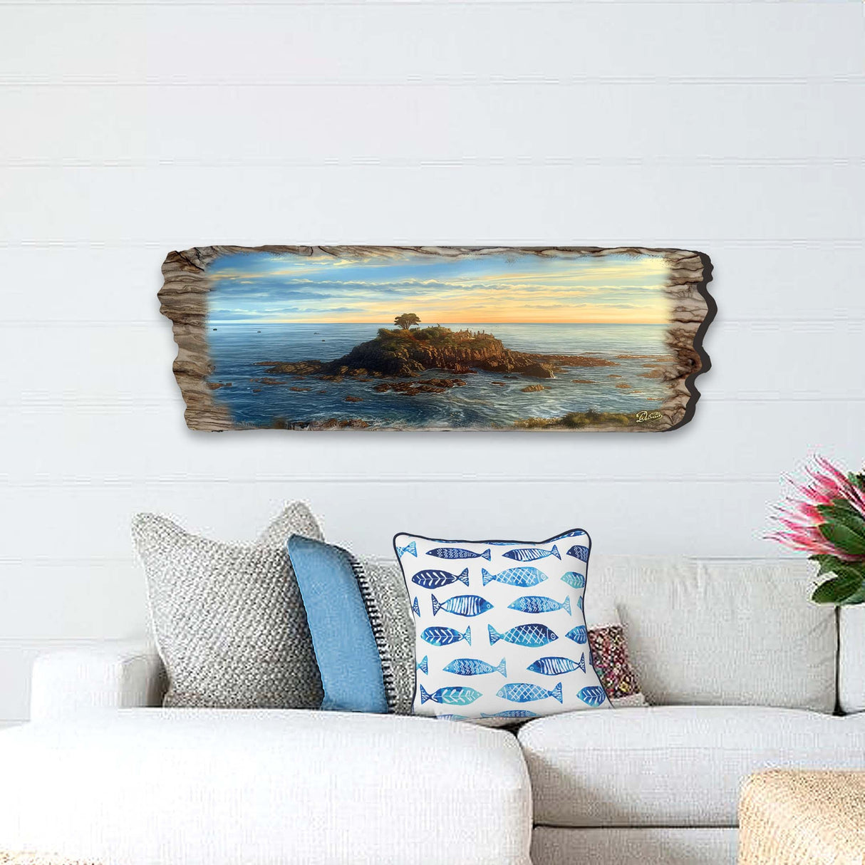Ocean View Wooden Wall Art by G. DeBrekht Coastal Decor - 8491104W