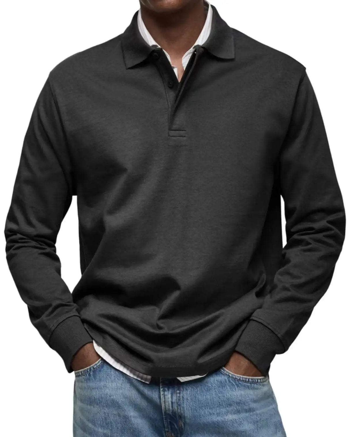 Men's Casual All-matching Long Sleeve Button Shirt - Lootquake