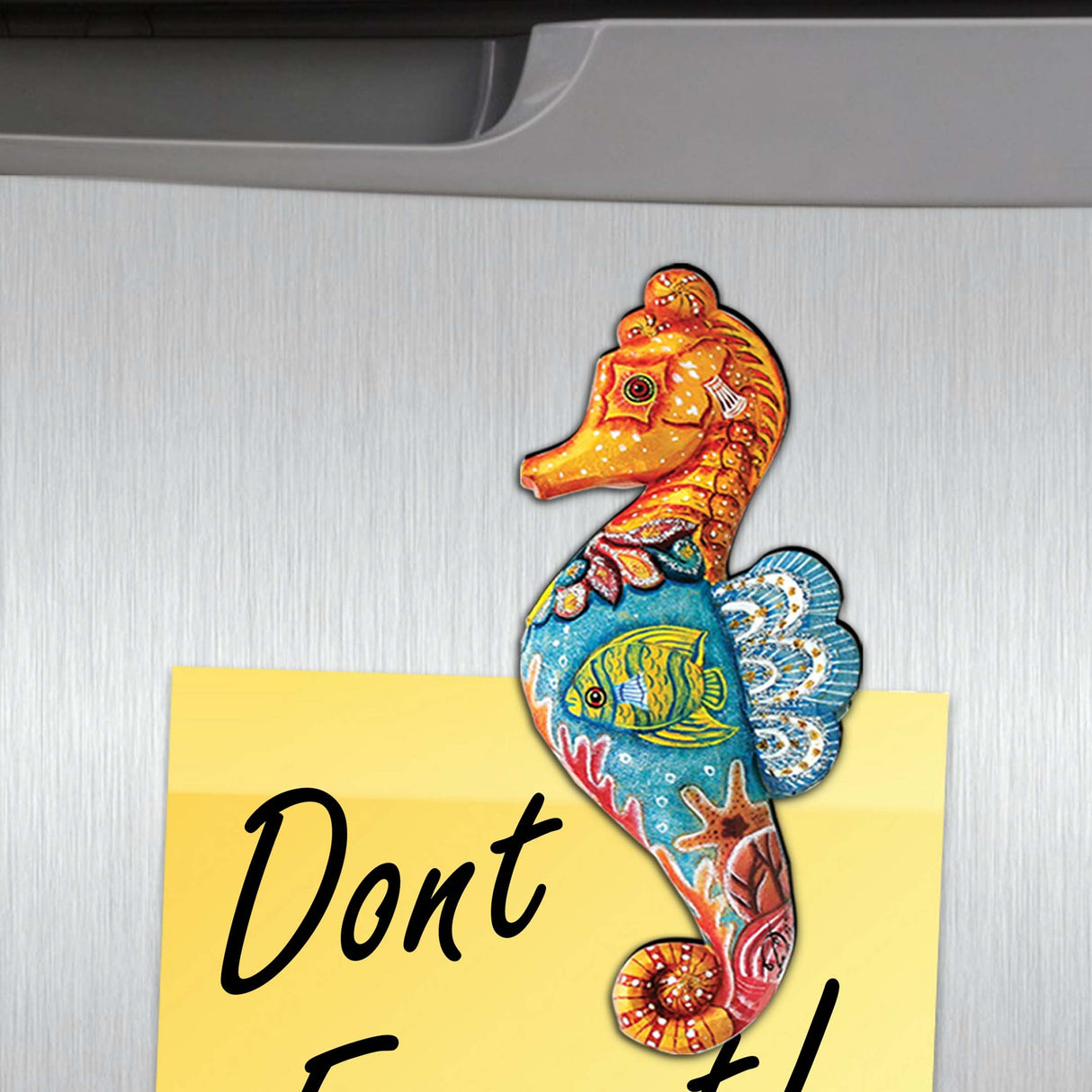 Ocean Treasures Decorative Wooden Magnets Set of 6 by G. Debrekht - Coastal Decor - 8090063G-S6