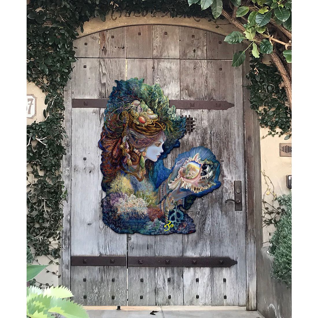 Daughter of The Deep Coastal Outdoor Decor by Josephine Wall - Coastal Sea-Life Decor - 845617F-JW