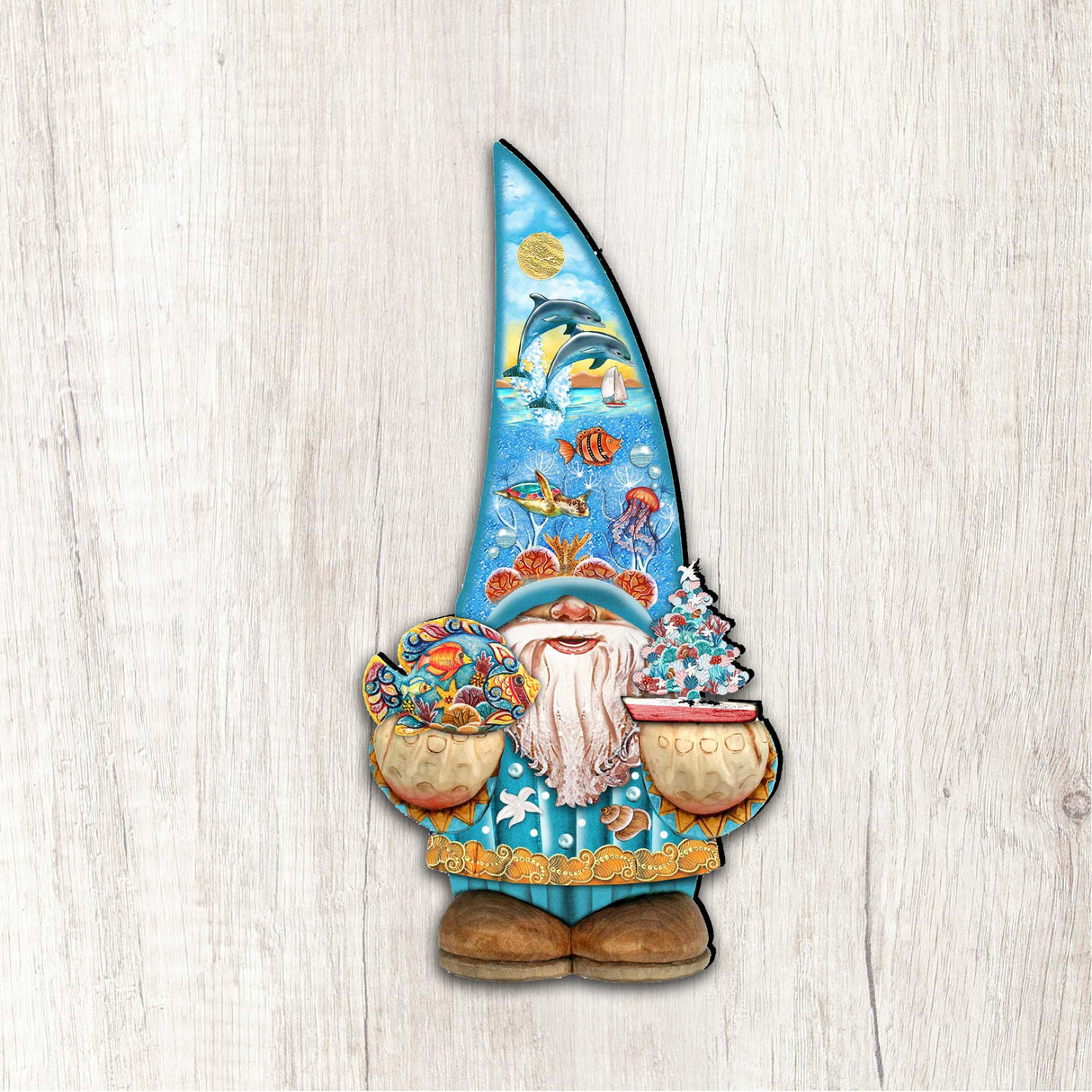 Coastal Gnome Coastal Door Decor by G. DeBrekht - Coastal Holiday Decor - 8611014H