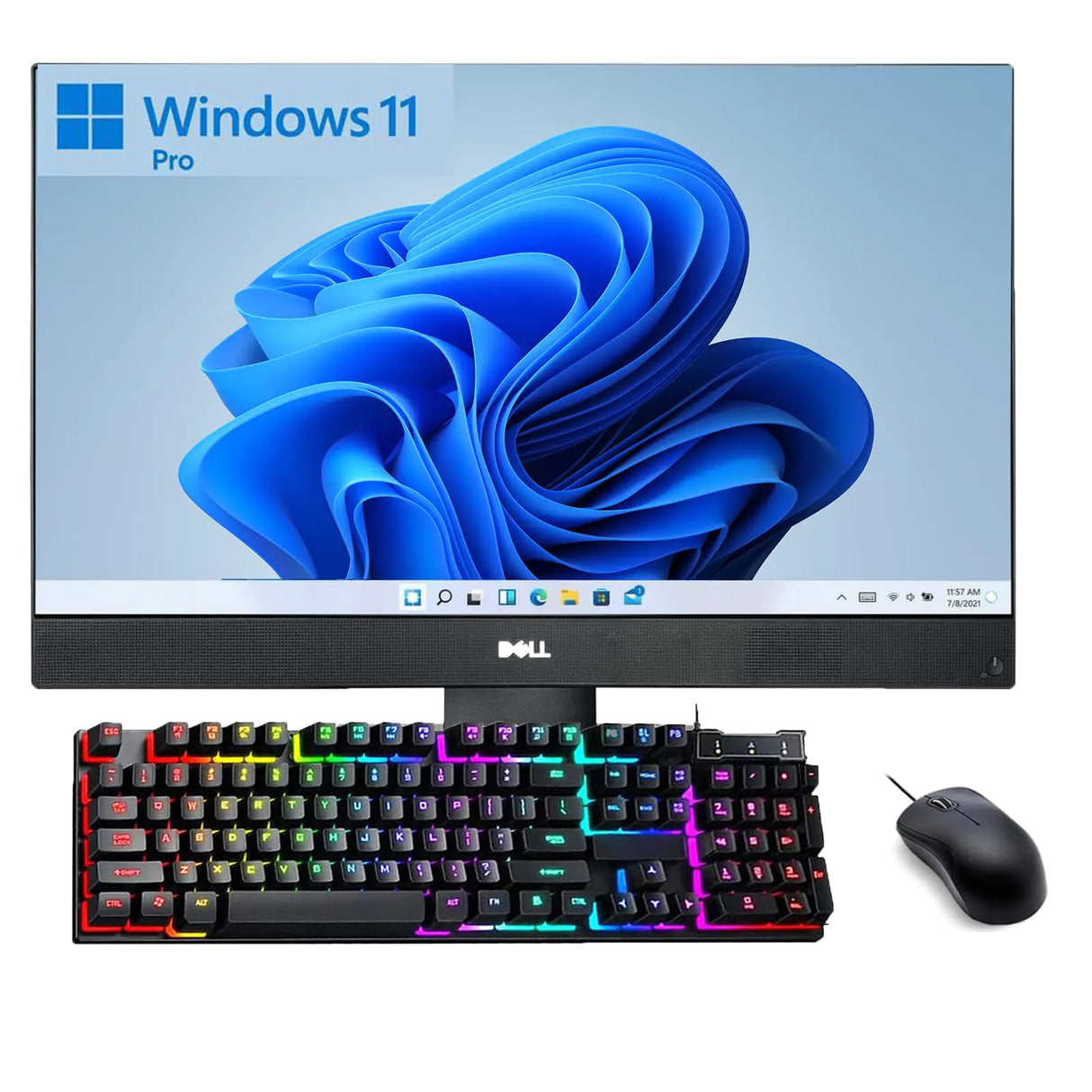 Dell Optiplex 7470 All-in-One Desktop Computer 23.8" FHD(1920x1080) AIO Desktop Core i5-9500 Up to 4.4GHz 16GB RAM 256GB SSD Mouse & RGB Keyboard Windows 11 Pro (Renewed) - Lootquake