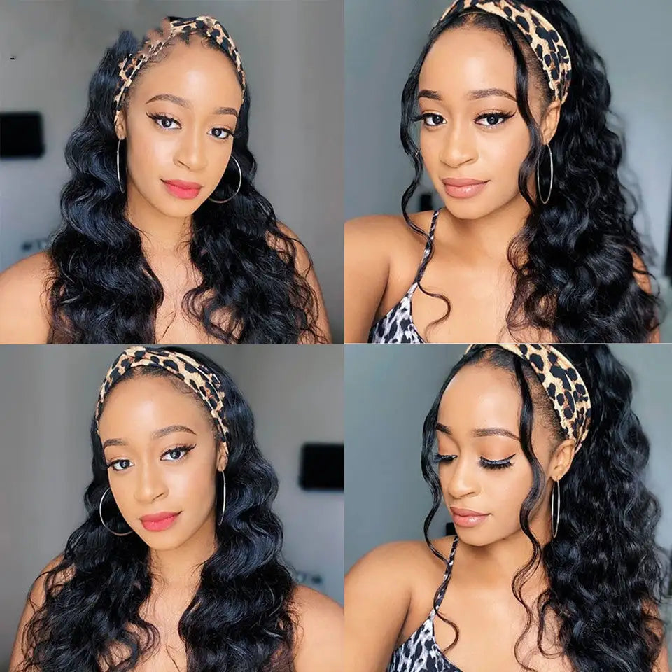 Women's New Ice Silk Hair With Head Cover Long Curly Wig - Lootquake