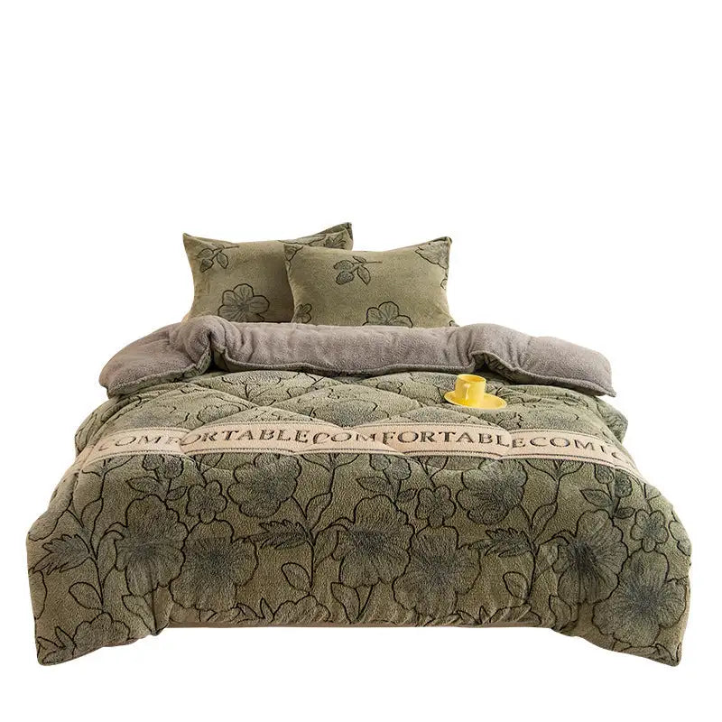 Winter Thermal Coral Fleece Blanket Duvet - Lootquake