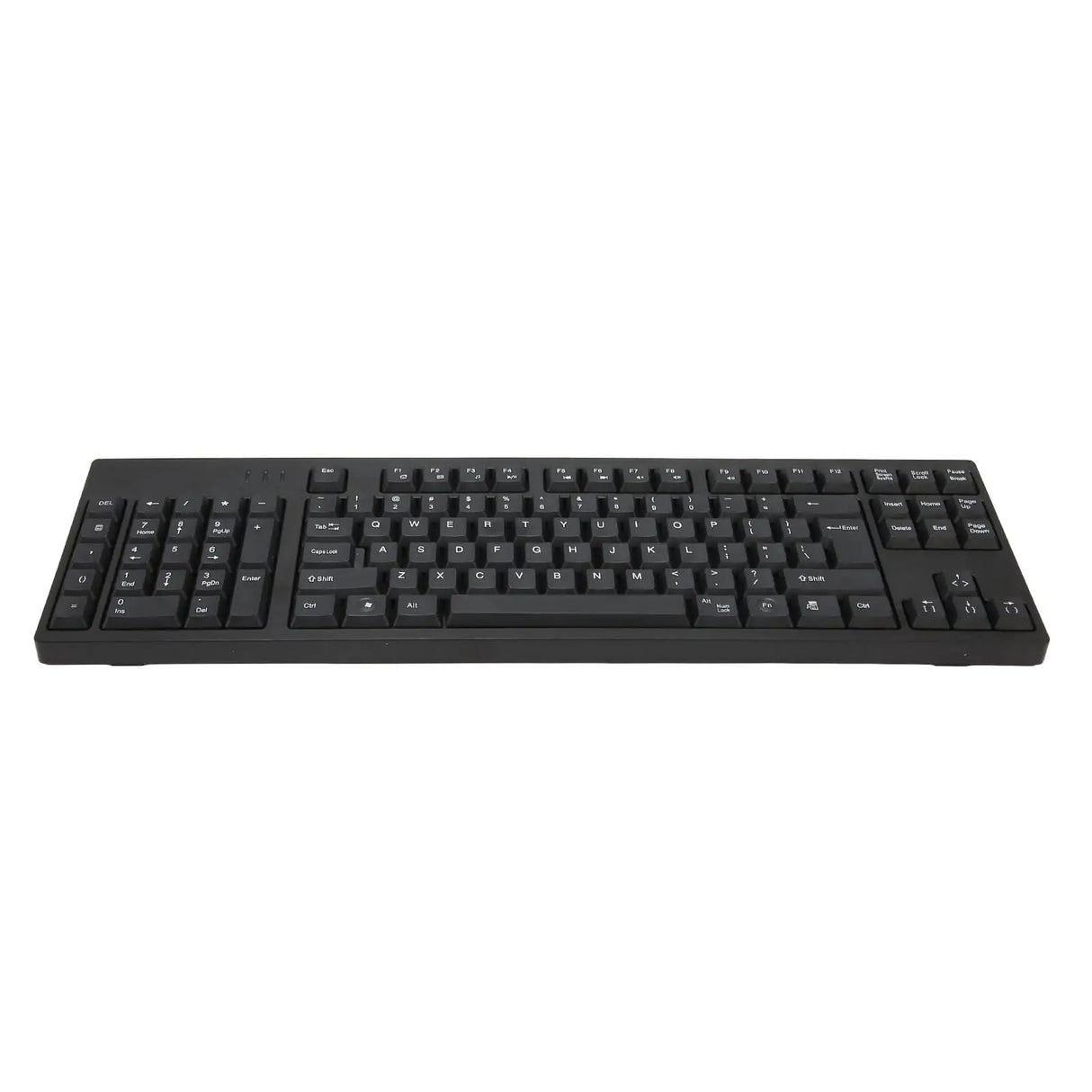 Left Handed Keyboard 109 Keys Micro USB Ergonomic Layout Plug and Play Office Keyboard for Business Accounting Designer - Lootquake
