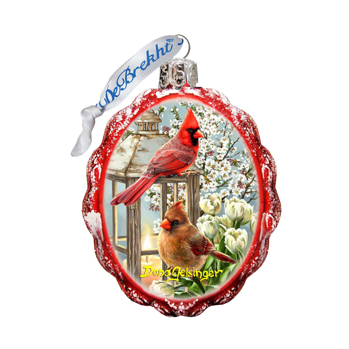 House Birds Mercury Glass Ornament by D. Gelsinger - Christmas Decor - 778105-DG