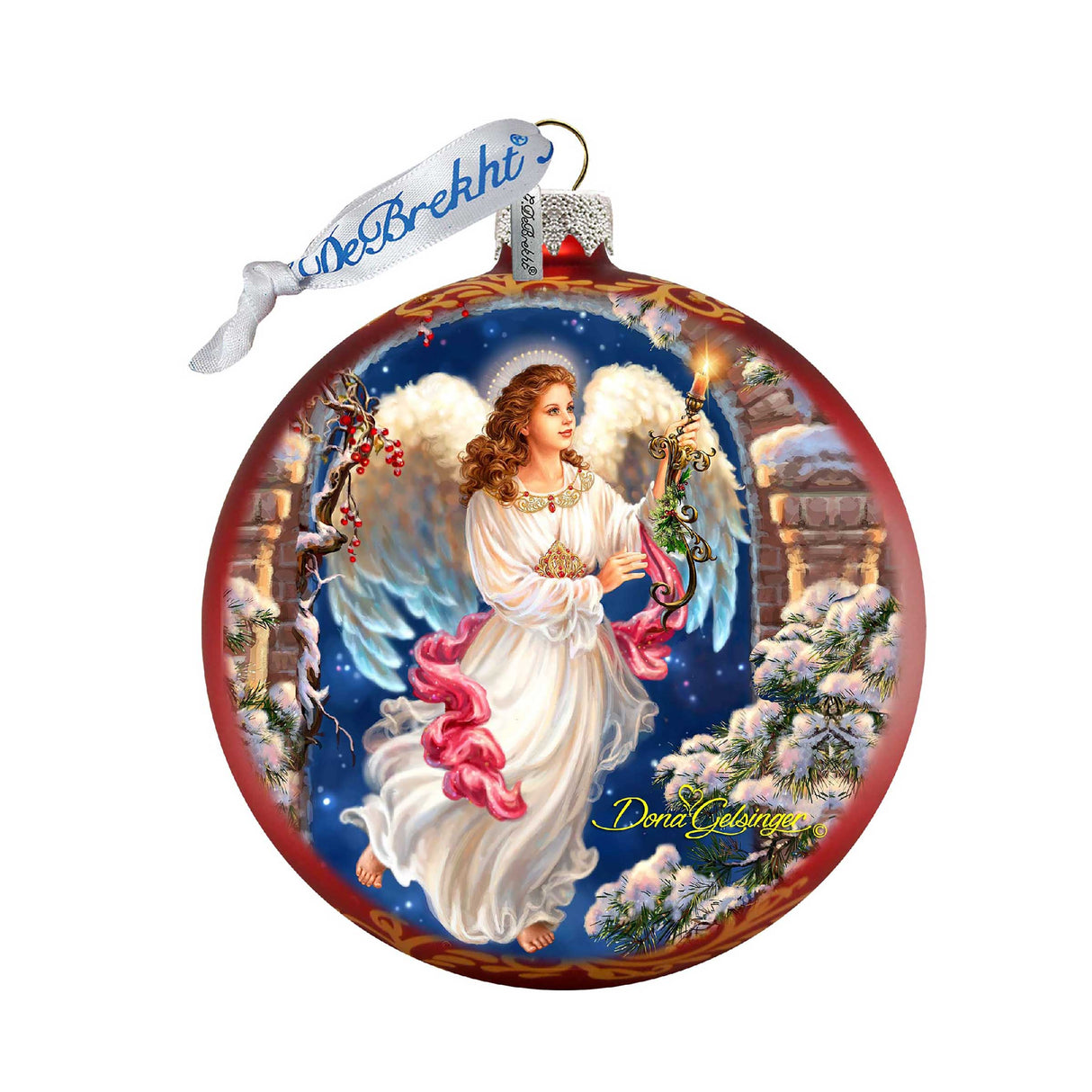 Angel in The Arch Glass Ornament Limited Edition by D. Gelsinger - Christmas Decor - 73892-1322