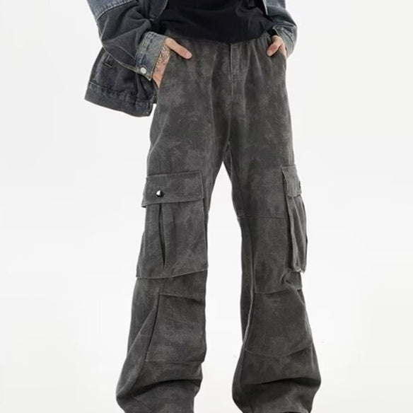 High Street Pu Shuai Camouflage Slacks Male Autumn Trousers - Lootquake