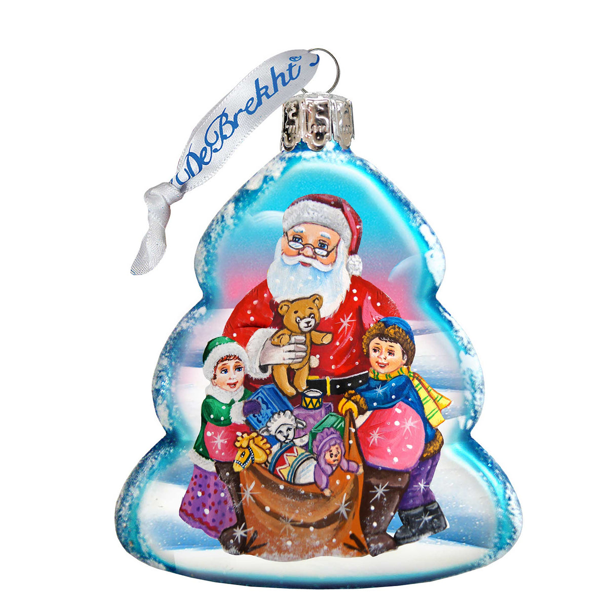 Adorno de vidrio de Papá Noel Mercurio para regalar de G. DeBrekht - Decoración navideña de Papá Noel y muñeco de nieve - 773013