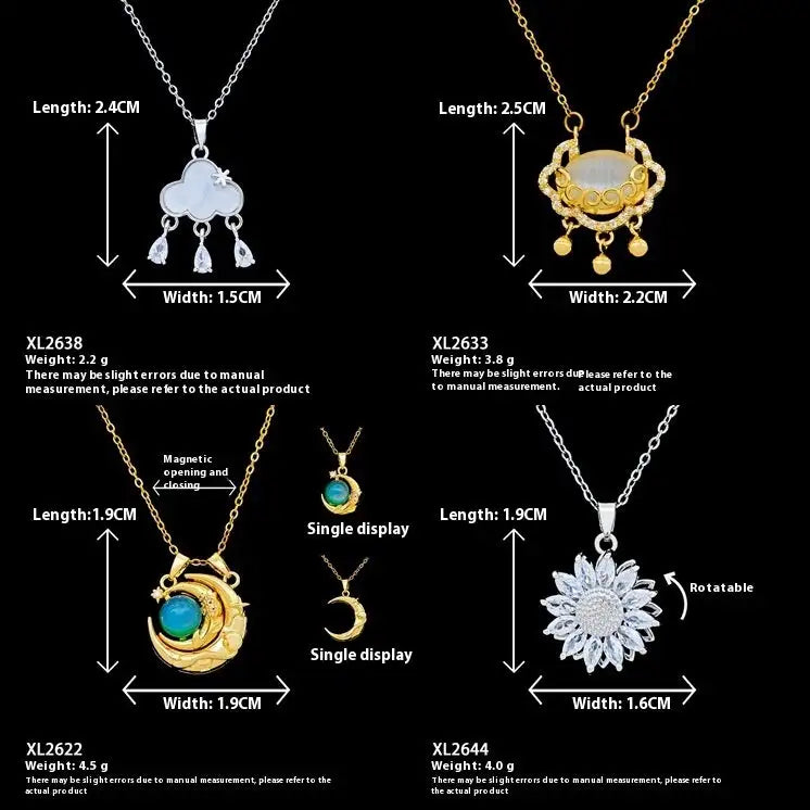 European And American Moon Necklace Niche Non-fading High-grade Accessories - Lootquake