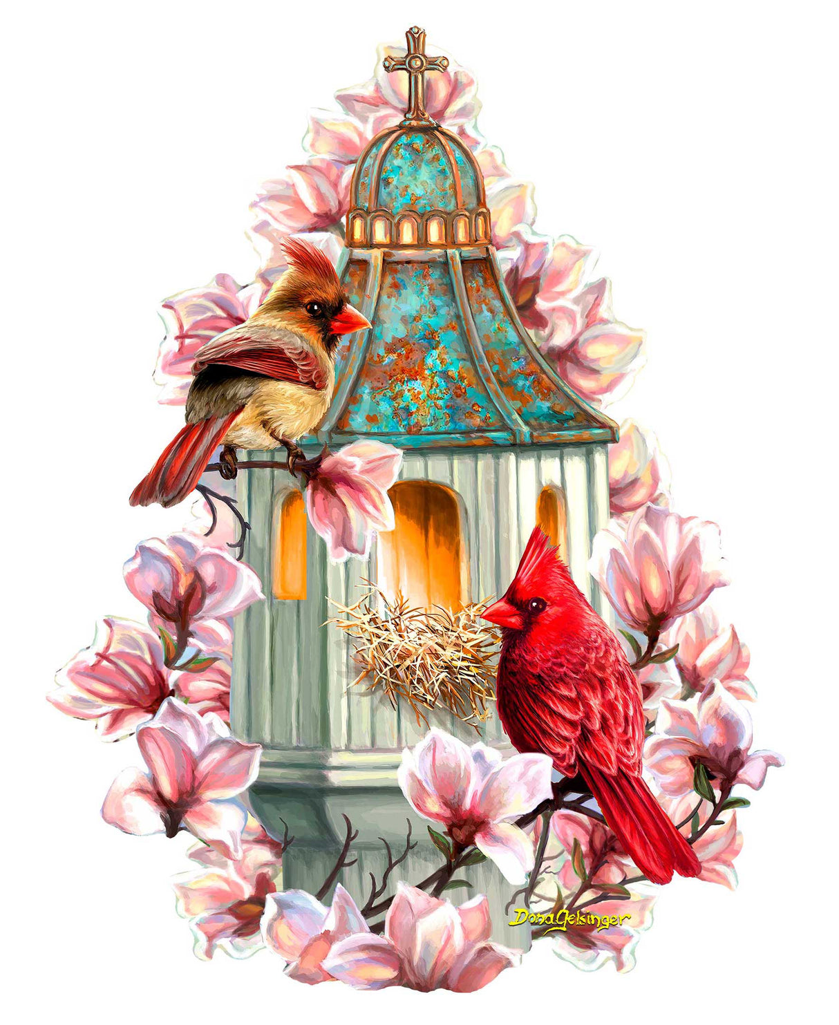 Decoración navideña para puertas con mañana de primavera de D. Gelsinger - Decoración de primavera para Pascua - 8652808H-DG