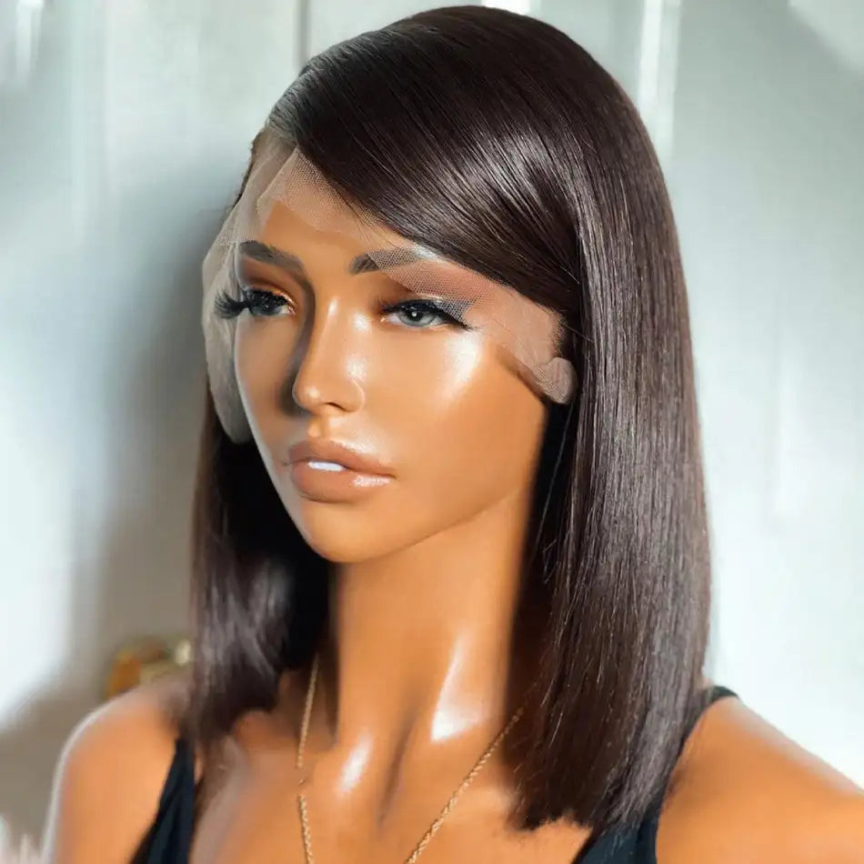 Super Double Drawn 13x4 Brown Lace Frontal Wig - Lootquake