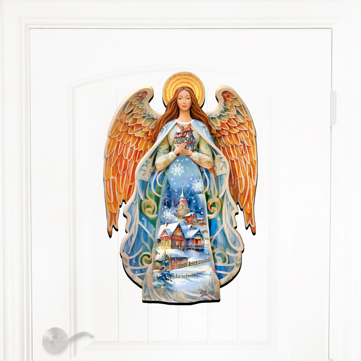 Blessing Home Angel Holiday Door Decor by G. Debrekht - Christmas Decor - 8611021H