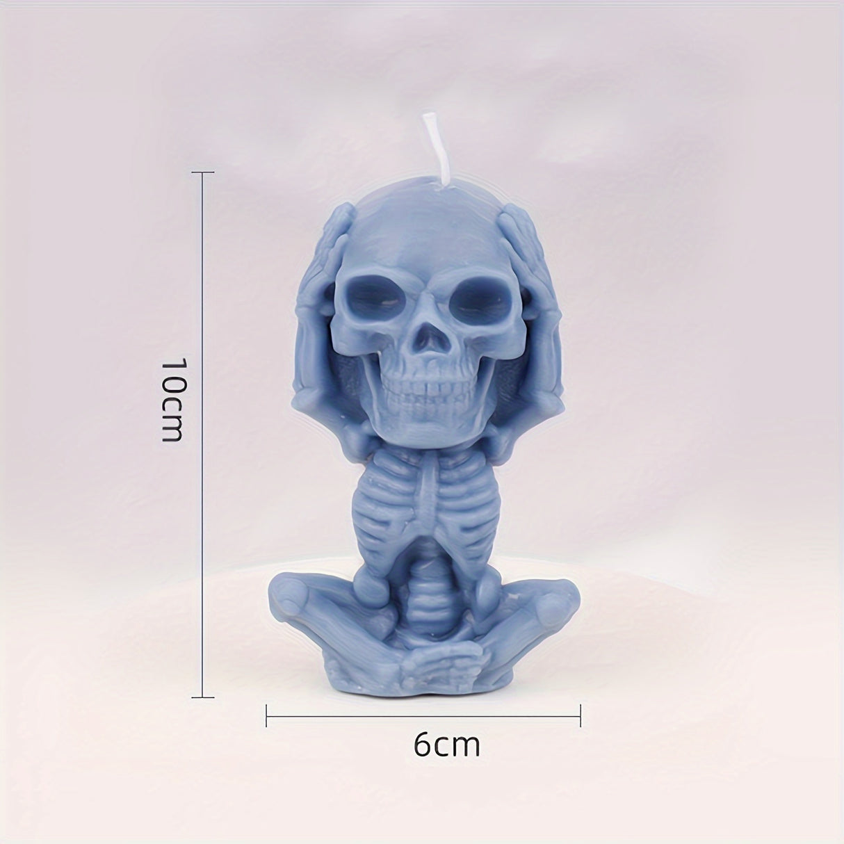 4 PCS Skull Creative Candles, Halloween Skull Scented Candle, Handcrafted DIY Aromatherapy Candle For Spooky Home Decoration, Halloween Gift Set