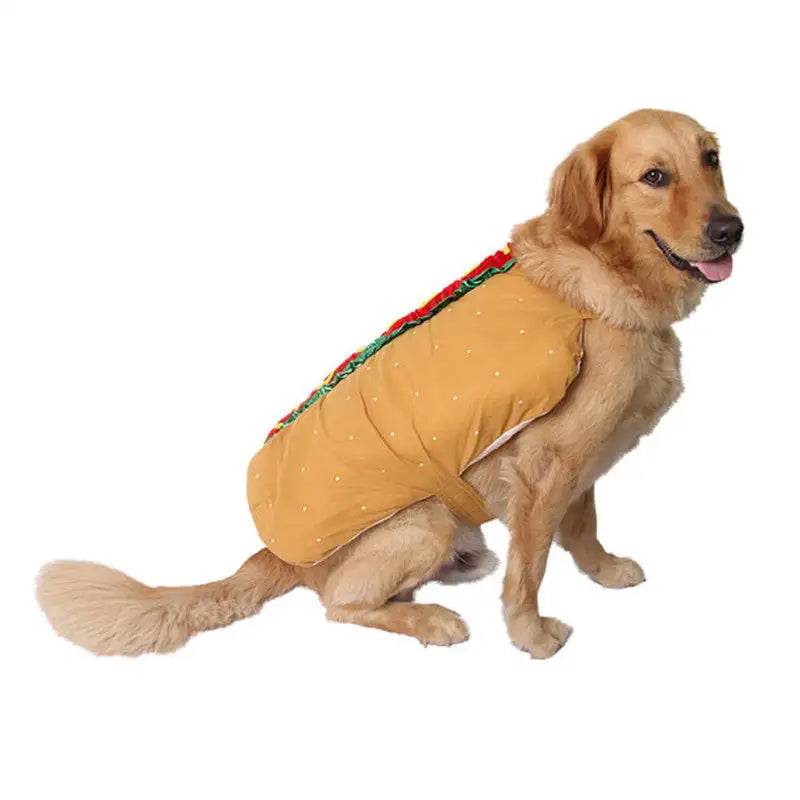 Pet Dog and Cat Costume, Cute Hot Dog Sandwich Costume, Funny Hot Dog Clothes, Cat Costume - Lootquake