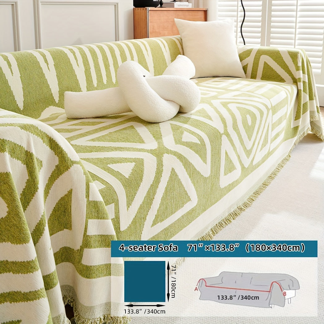 1pc Boho Style Sofa Cover, Anti Pet Scratch Couch Cover, Y Non-Slip Sofa Slipcover Furniture Protector, for Bedroom Living Room Home Decor Couch Cover Blanket Sofa Cover Blanket Sofa Throw Blanket