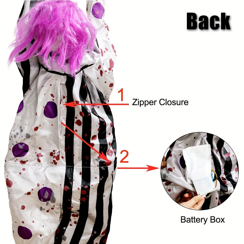 NNETM Scary Clown Hanging Decoration Halloween Horror Prop