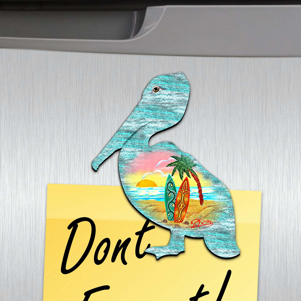 Coastal Creatures Decorative Wooden Magnets Set of 6 by G. Debrekht - Coastal Decor - 8090062G-S6