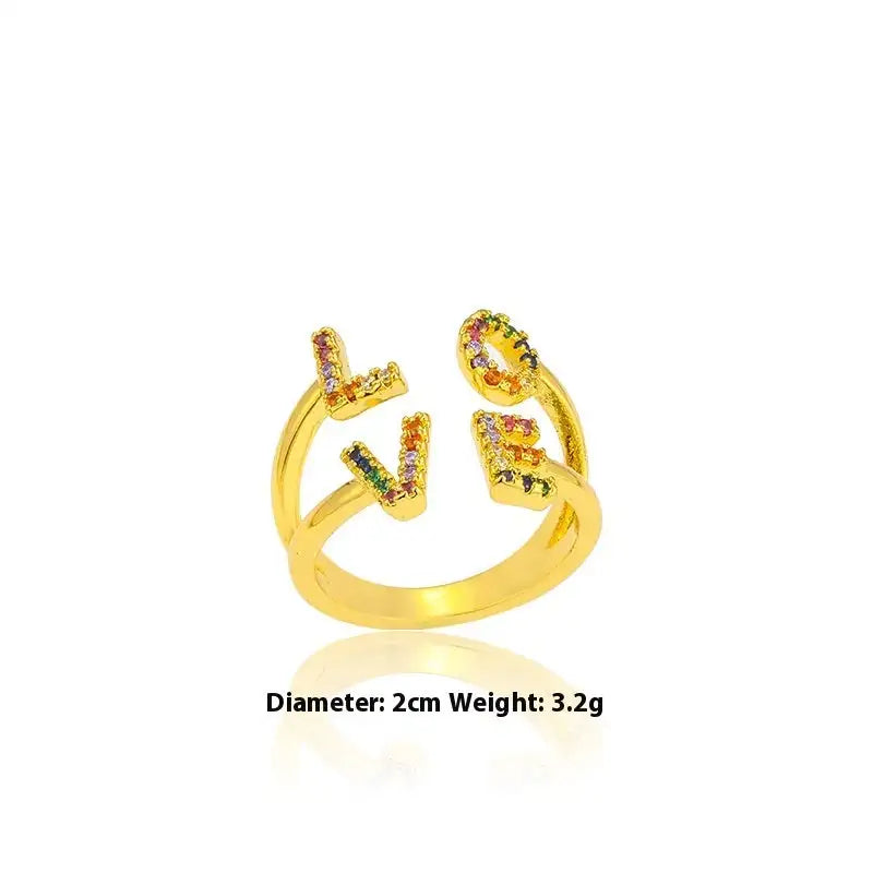 European And American Fashion And Fully-jewelled Hollow Butterfly Opening Ring Women - Lootquake