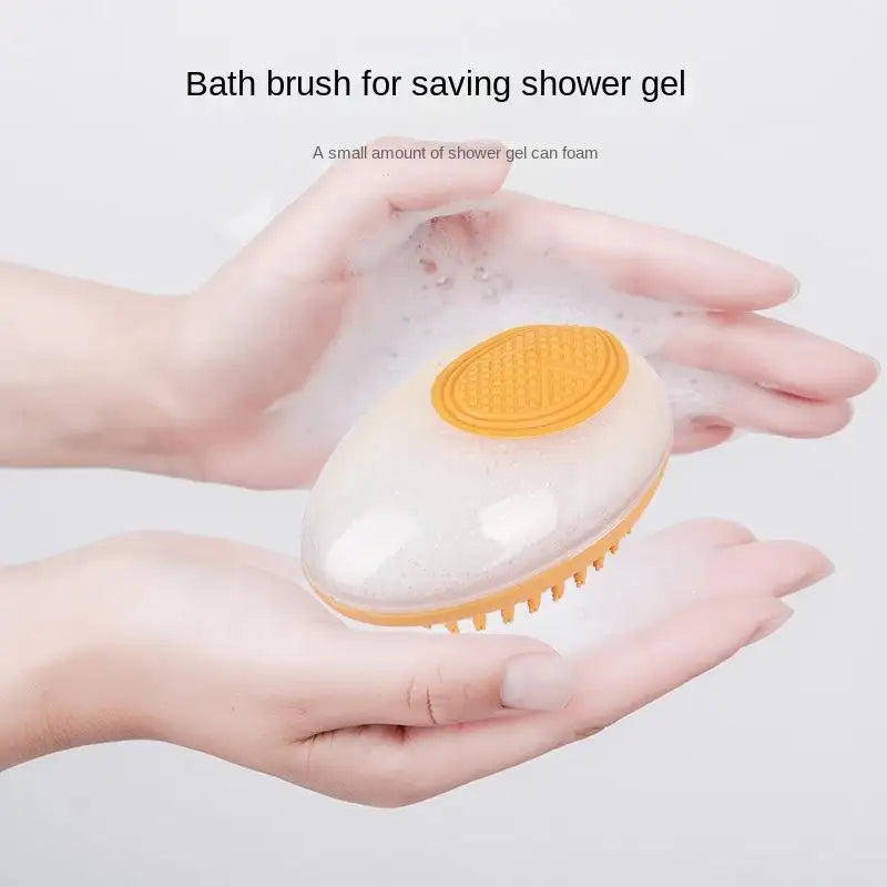 Dog Cat Bath Brush 2-in-1 Pet SPA Massage Comb Soft Silicone Pets Shower Hair Grooming Cmob Dog Cleaning Tool Pet Products - Lootquake