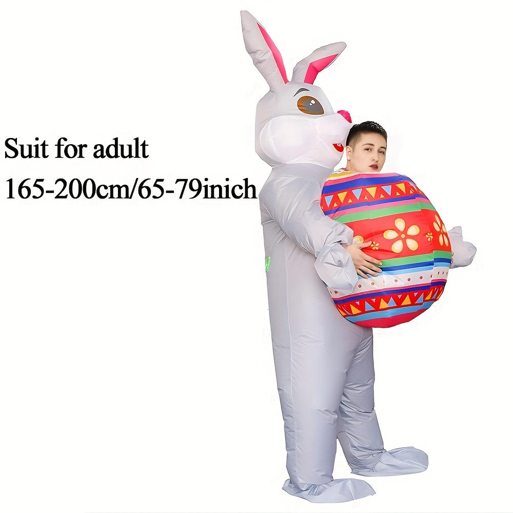 Inflatable Bunny Costume for Easter and Halloween Parties