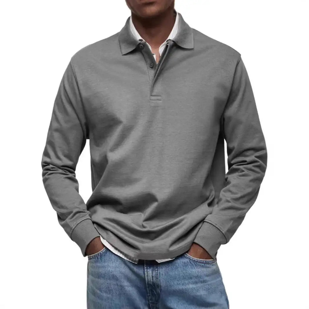 Men's Casual All-matching Long Sleeve Button Shirt - Lootquake