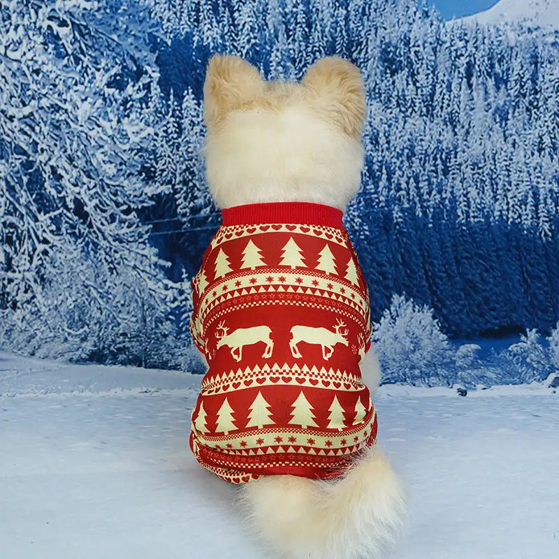 Pet Christmas Clothes Home Red Green - Lootquake