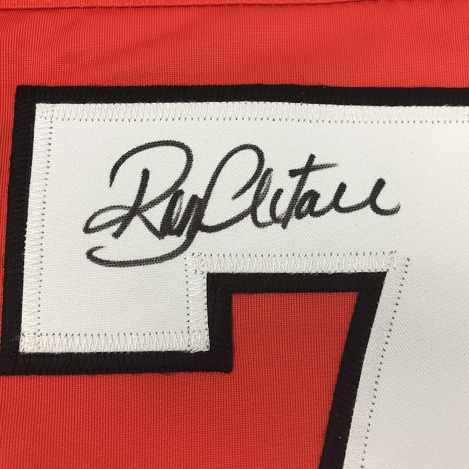 Camiseta de hockey naranja de Filadelfia autografiada/firmada por Ron Hextall (JSA COA)