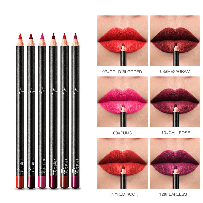 Waterproof Nude Lip Liner 36 Colors, Non-smudge