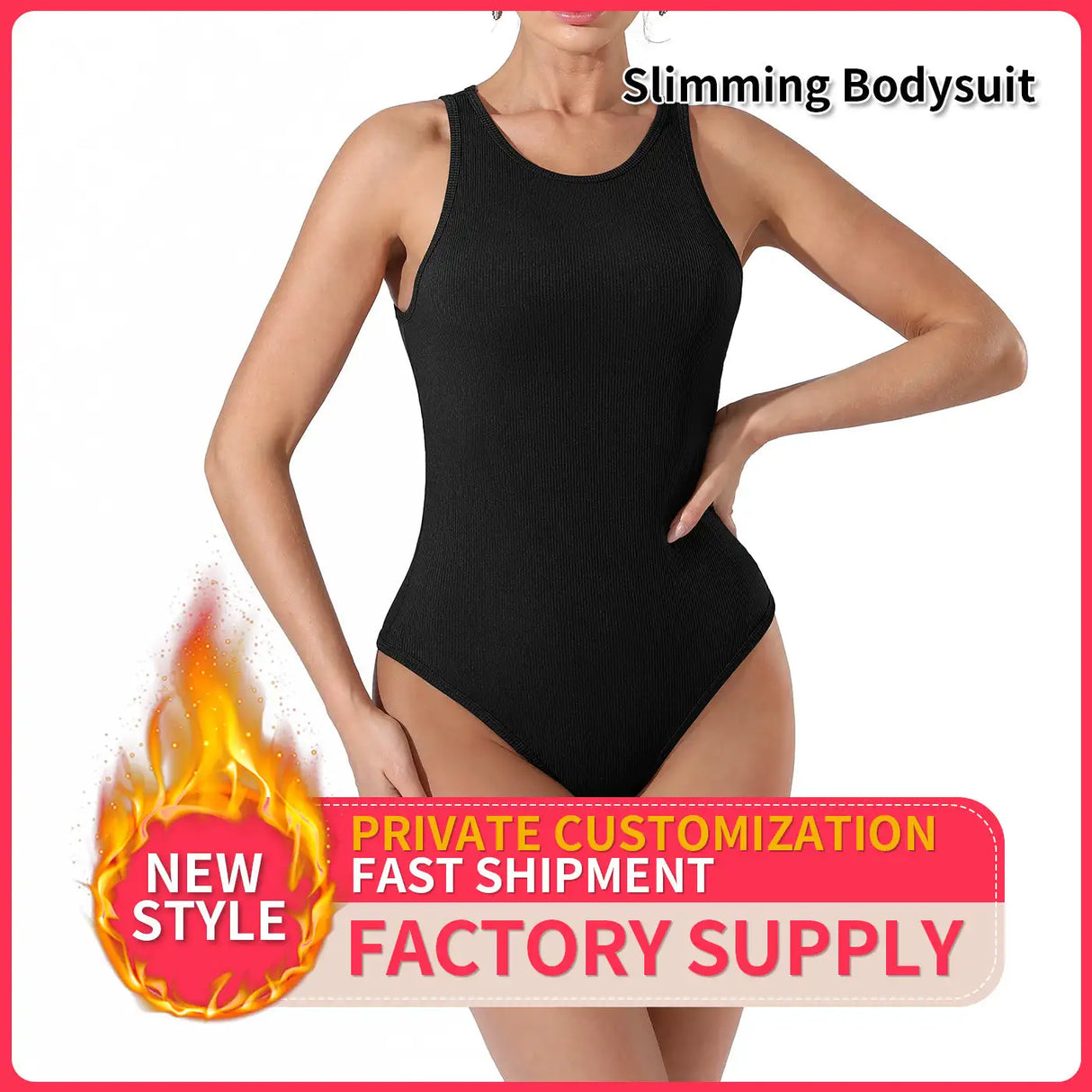 Women's Fashion Simple Solid Color Bodysuit - Lootquake