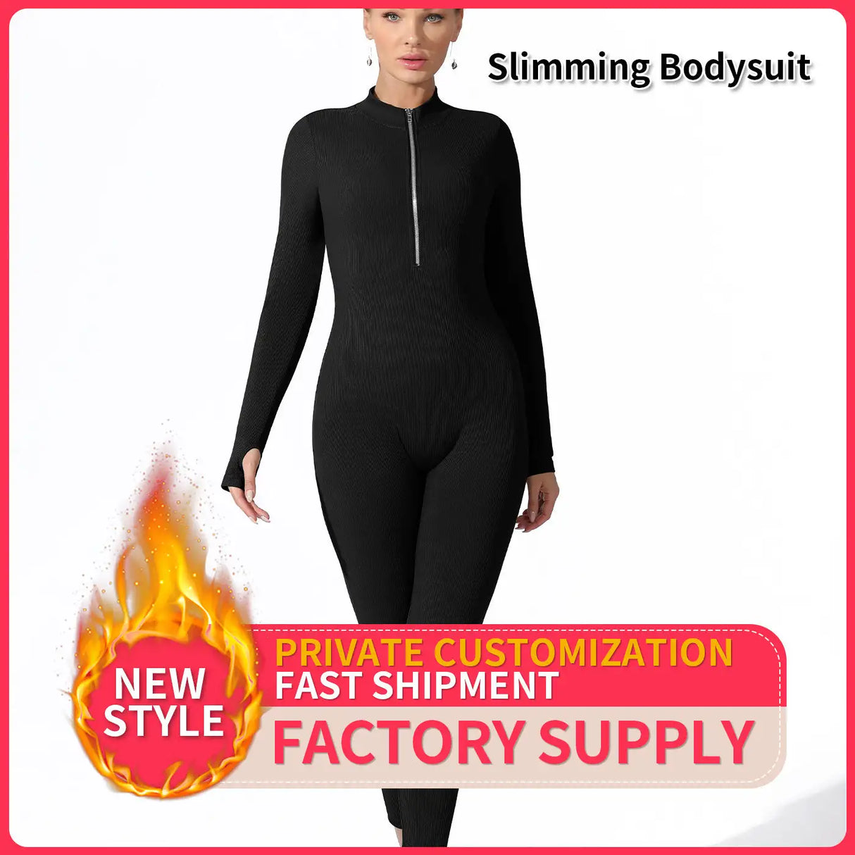 Women's Fashion Simple Solid Color Bodysuit - Lootquake