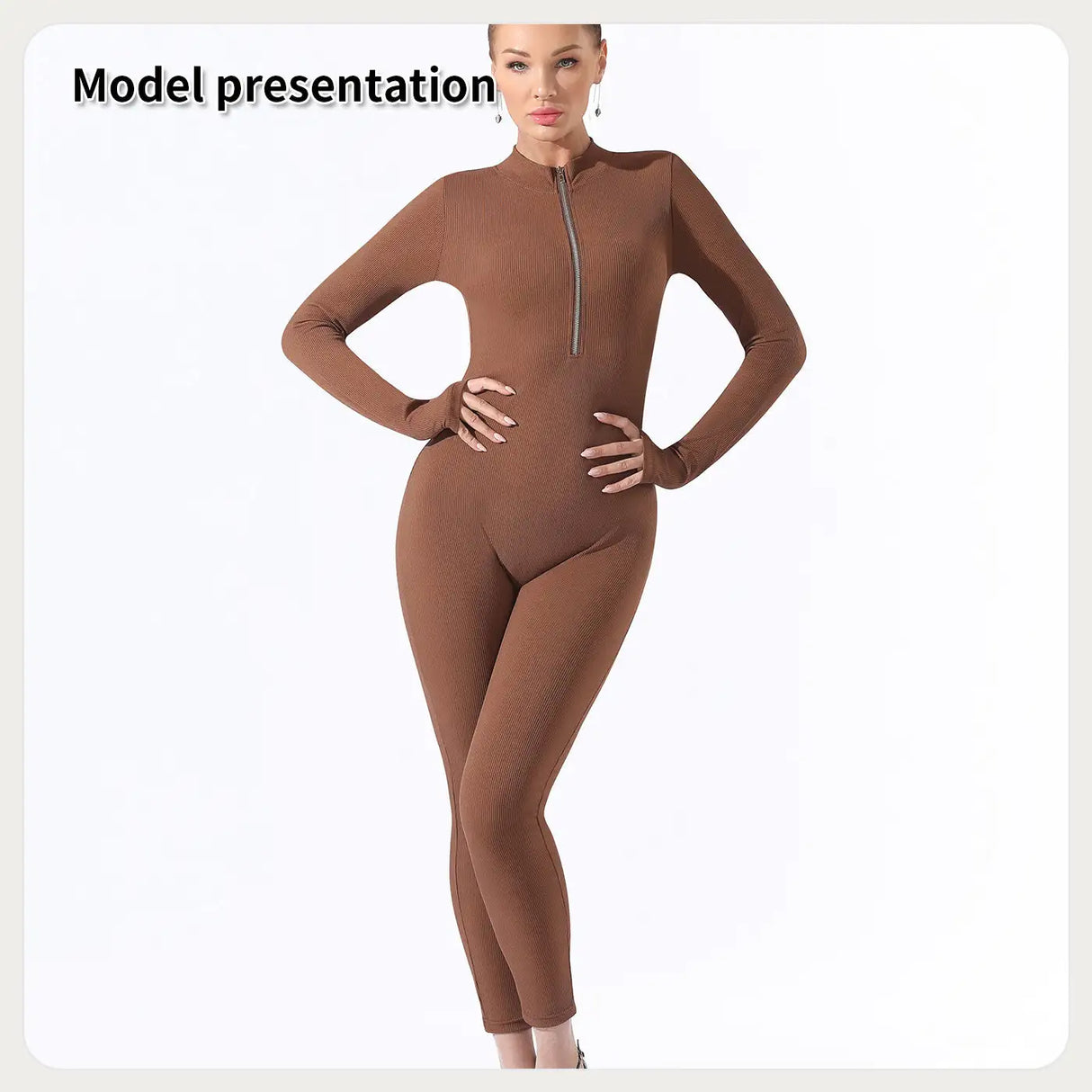 Women's Fashion Simple Solid Color Bodysuit - Lootquake
