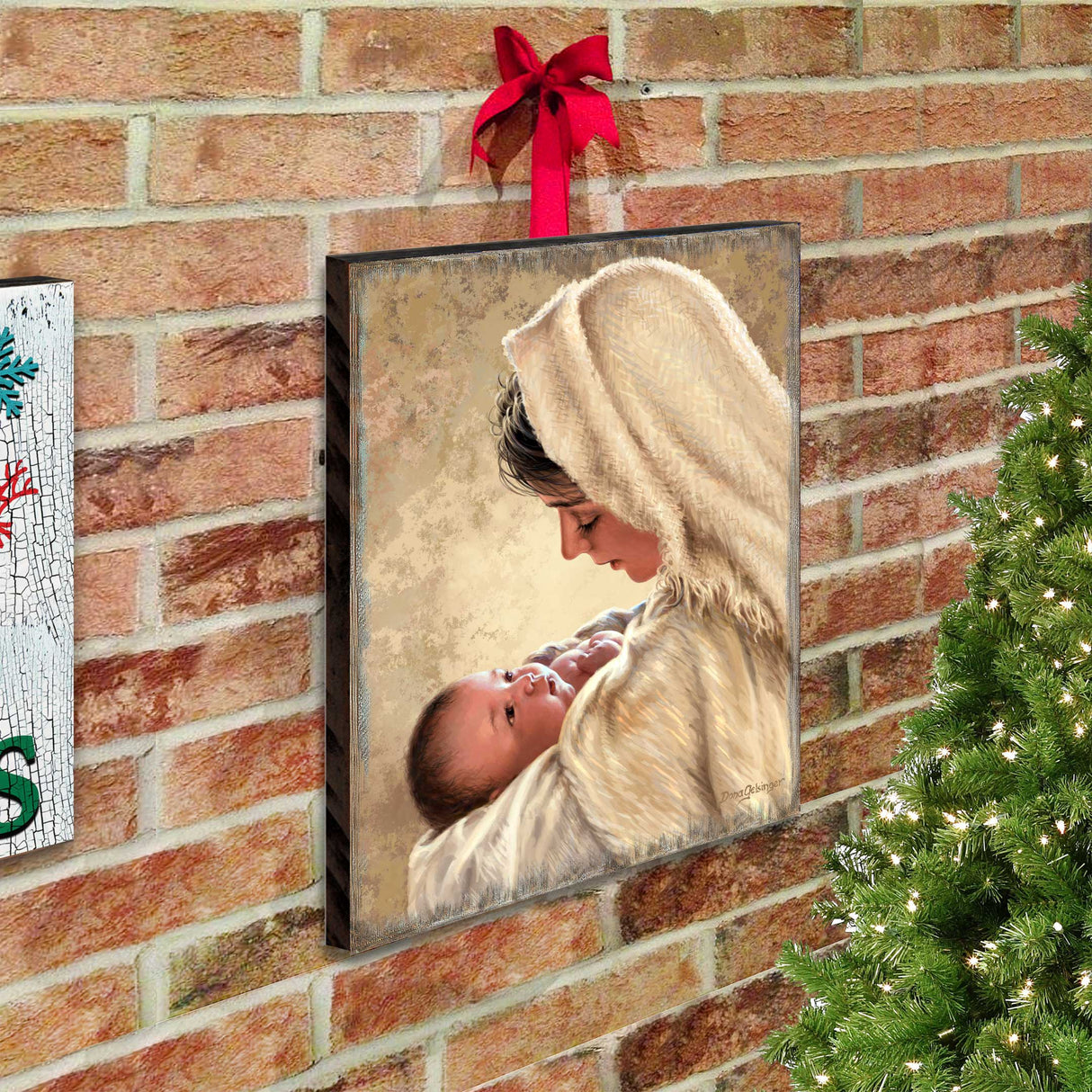 Mother of God Wall Art by D. Gelsinger - Nativity Holiday Decor - 95685B-DG
