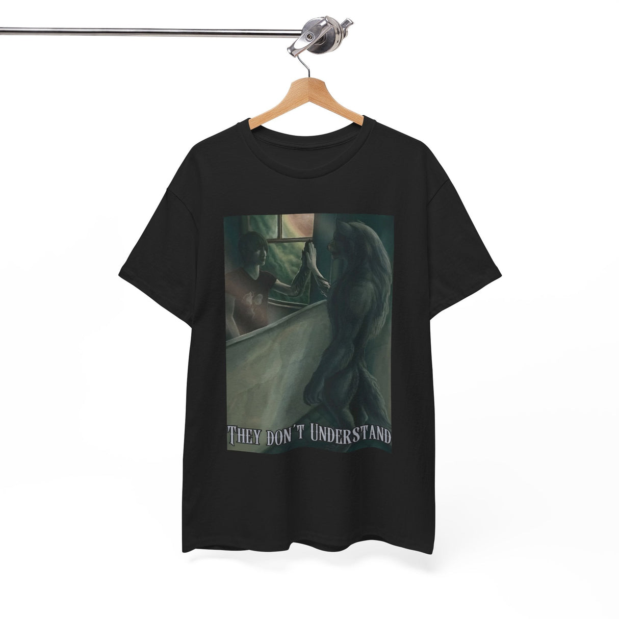 Camiseta divertida "No entienden al hombre lobo" - Camiseta divertida con meme de monstruo