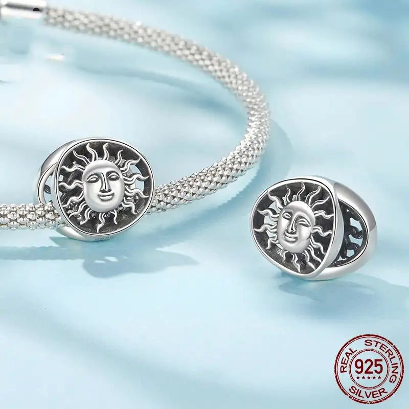 Hollow Apollo Guard Beaded S925 Sterling Silver - Lootquake