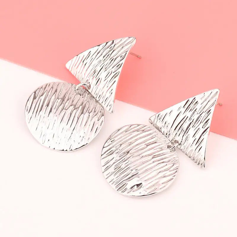 European And American Fashion Exaggerated Irregular Earrings Simple Geometric Female Vintage Earrings - Lootquake
