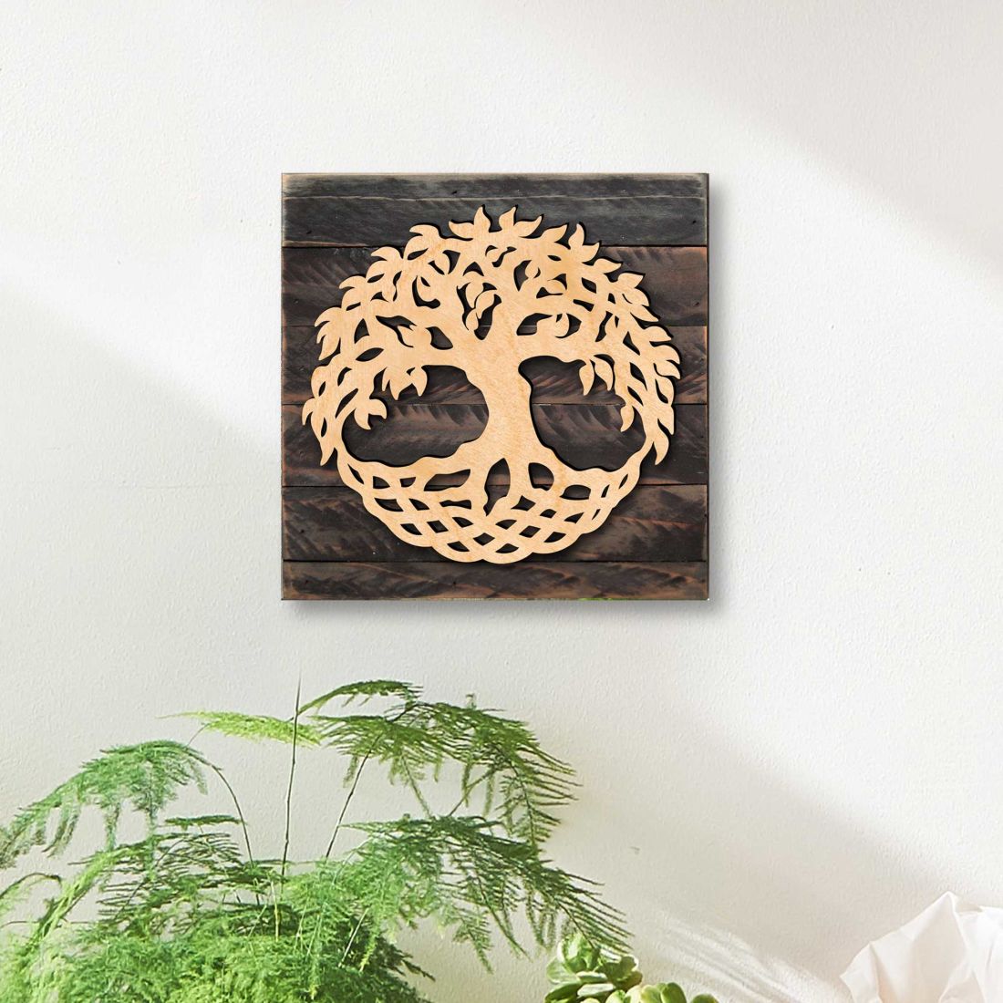 Árbol de la Vida, arte celta, arte mural de madera de Celtic Art - Decoración celta - 953167B