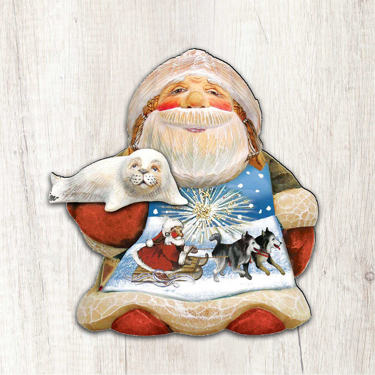 Northern Light Santa Holiday Door Decor by G. DeBrekht - Christmas Decor - 8151844H