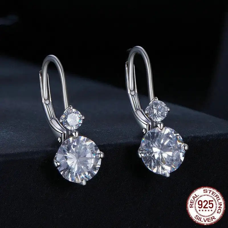 Affordable Luxury Style S925 Sterling Silver 1 Karat Moissanite Ear Clip - Lootquake