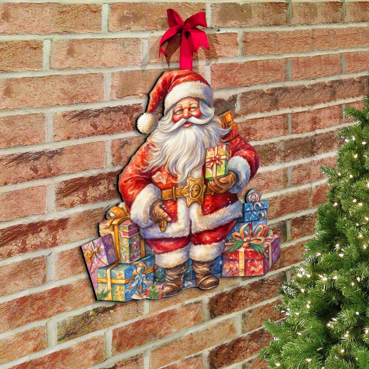 Decoración navideña para puertas "La alegría de regalar" de G. Debrekht - Decoración navideña - 8611081H