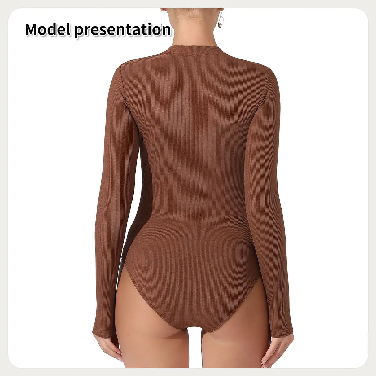 Women's Fashion Simple Solid Color Bodysuit - Lootquake